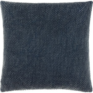 Washed Texture 20 inch Deep Teal Pillow Kit in 20 x 20, Square