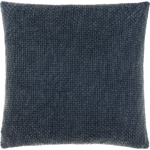 Washed Texture 18 inch Deep Teal Pillow Kit in 18 x 18, Square