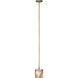 Hex 1 Light 6 inch Antique Brass Pendant Ceiling Light