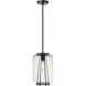 Rosie 1 Light 8.5 inch Midnight Black Pendant Ceiling Light