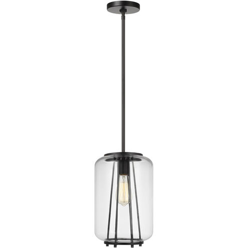 Rosie 1 Light 8.5 inch Midnight Black Pendant Ceiling Light