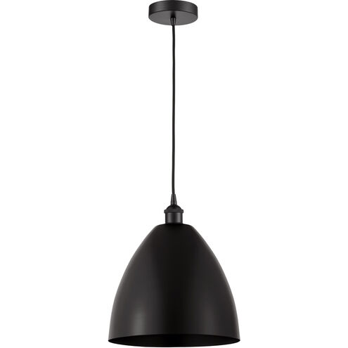Edison Dome 1 Light 12 inch Matte Black Mini Pendant Ceiling Light