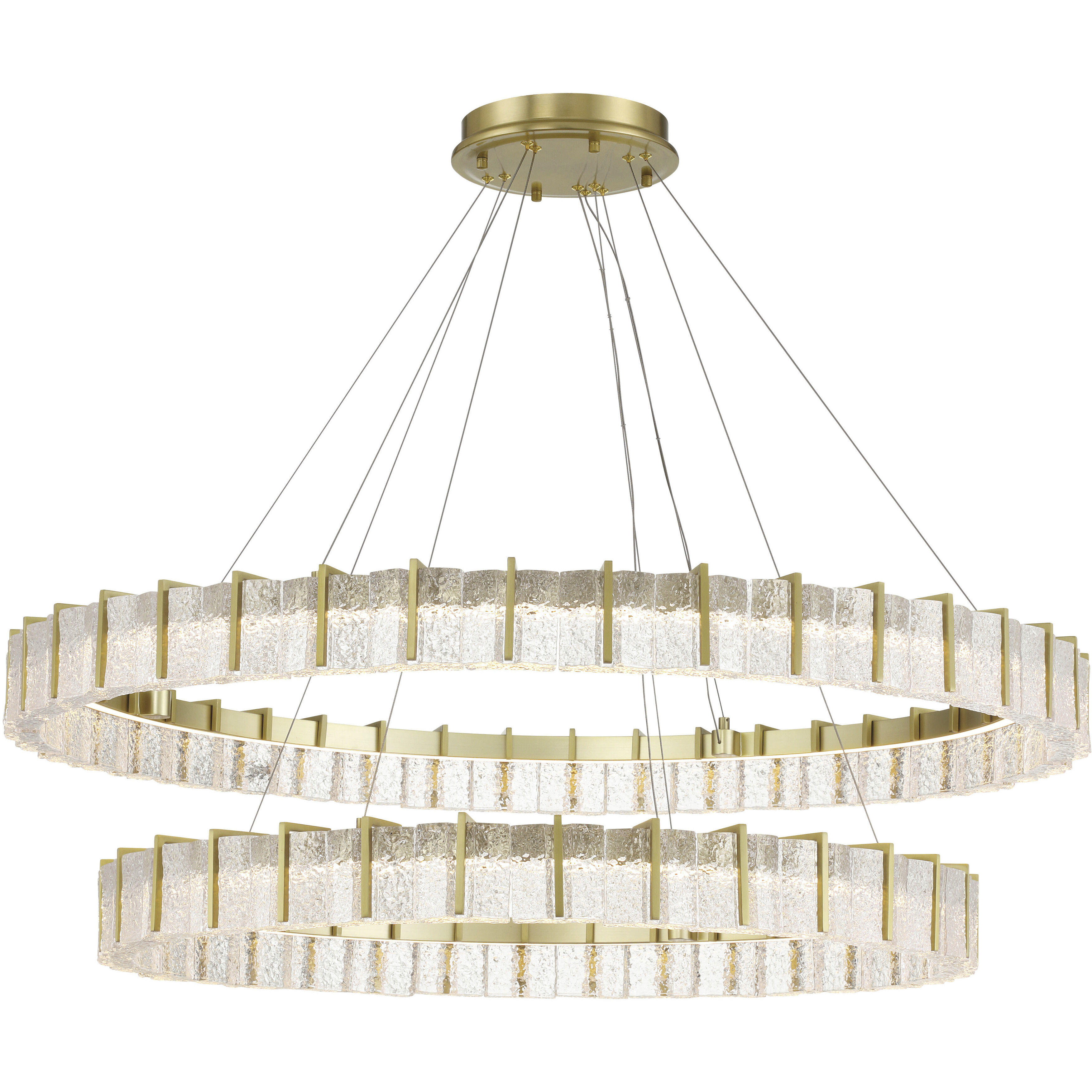 Sevryn LED 44.5 inch Soft Brass Chandelier Ceiling Light