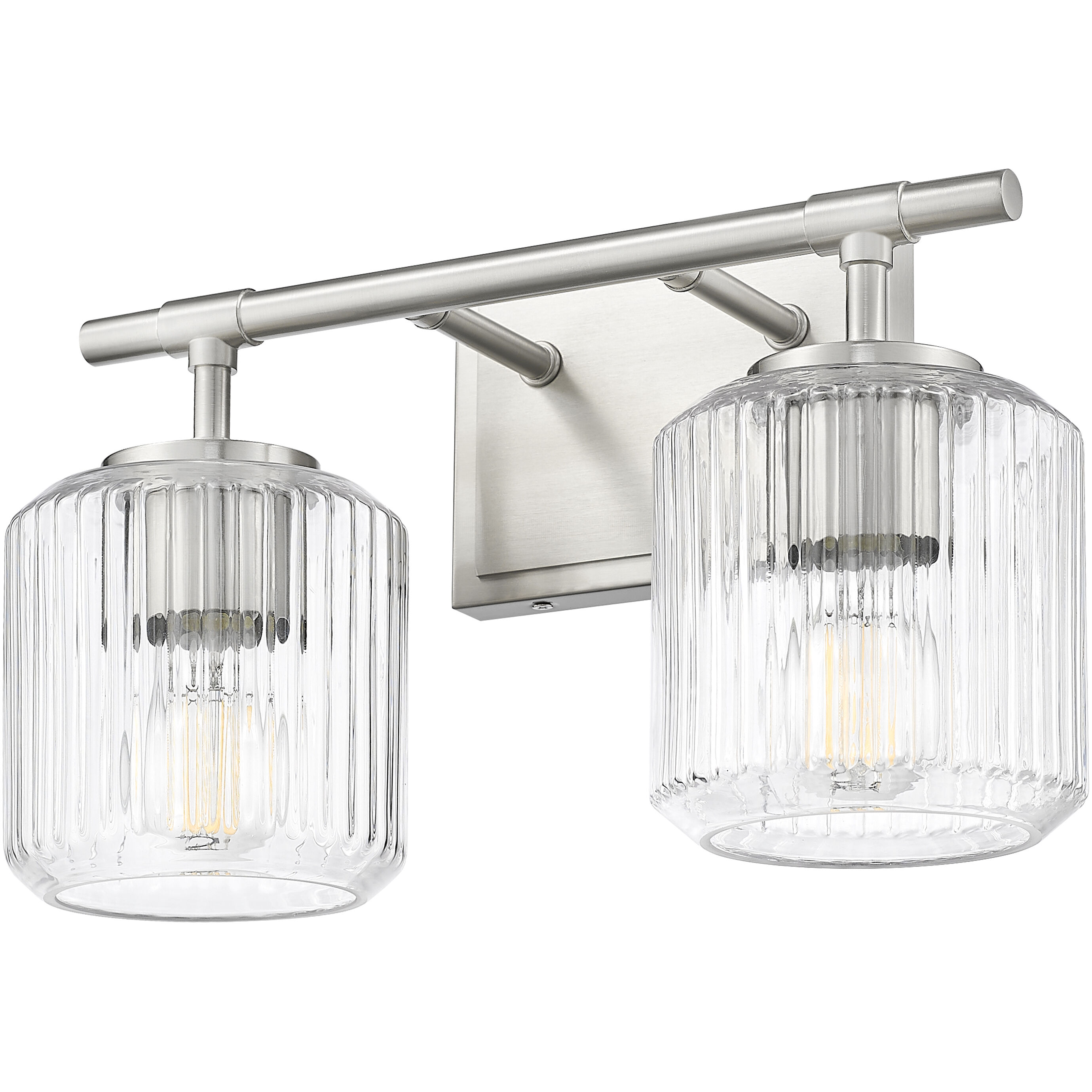 Landon 2 Light 14 inch Brushed Nickel Vanity Wall Light