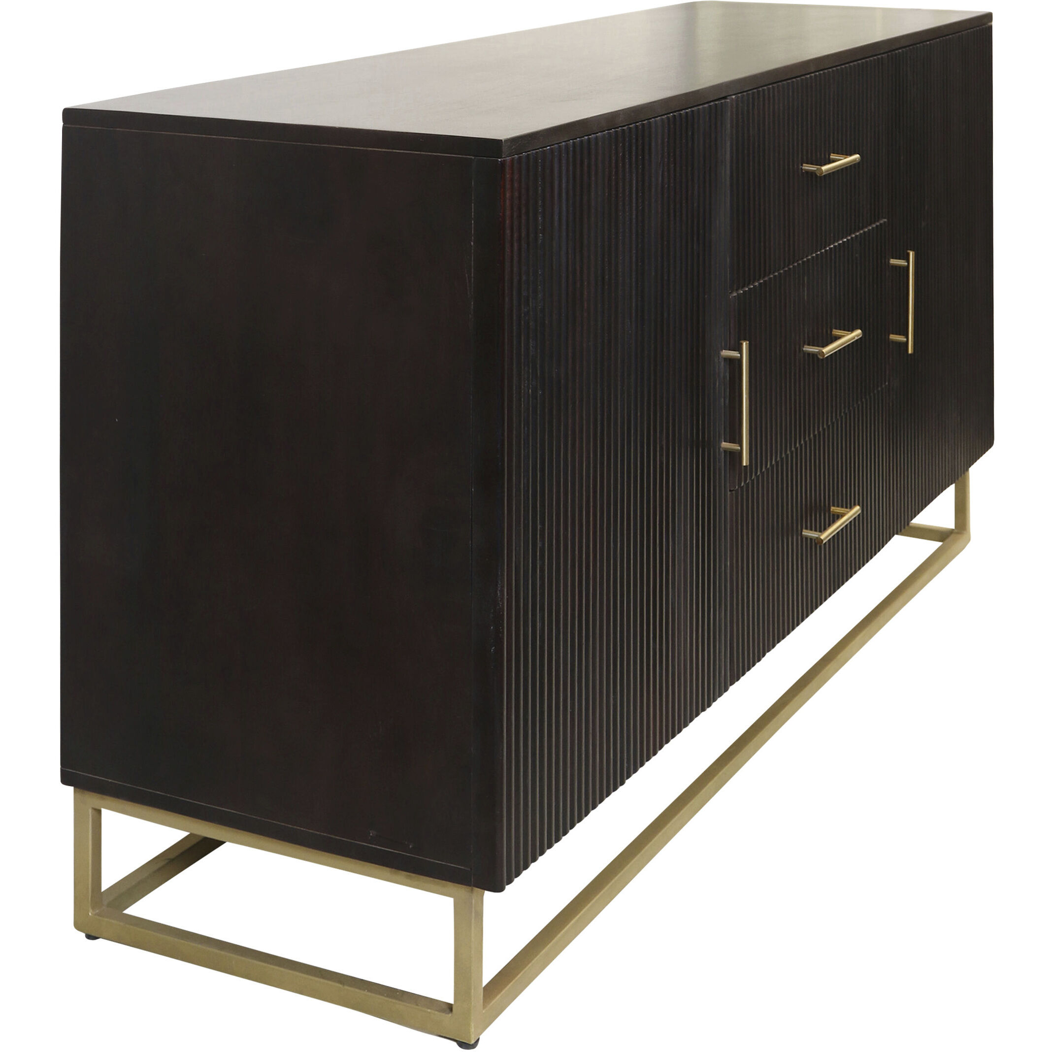 Lexington 61 X 18 inch Ebony and Gold Sideboard