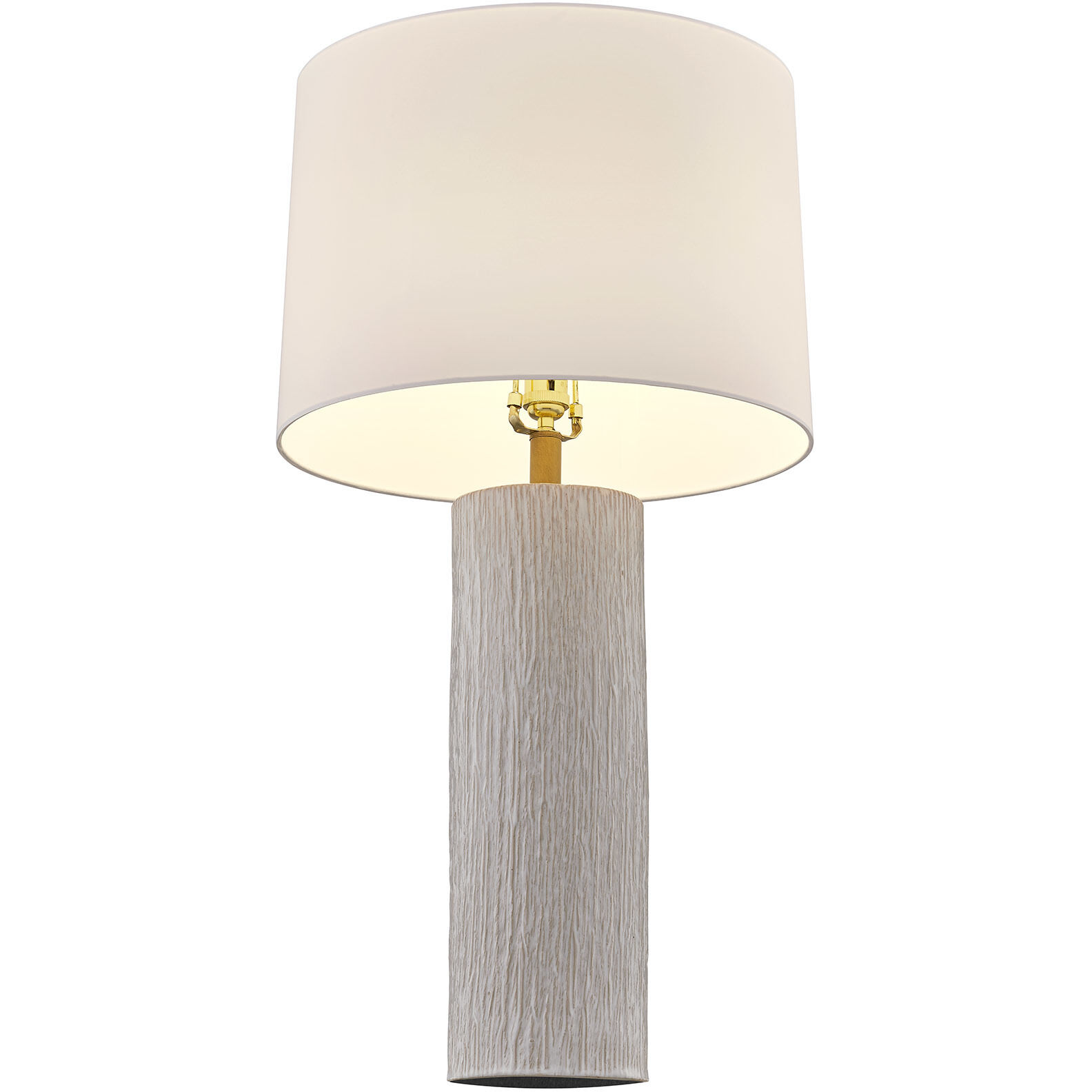 Amanda 32 inch 100.00 watt Distressed White Table Lamp Portable Light, Coco & Dash