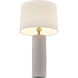 Amanda 32 inch 100.00 watt Distressed White Table Lamp Portable Light, Coco & Dash