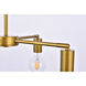 Cairo 4 Light 22.2 inch Brass Pendant Ceiling Light