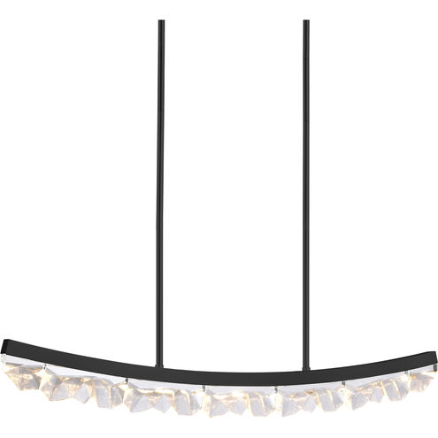 Arcus 1 Light 47.63 inch Satin Brushed Black Linear Pendant Ceiling Light
