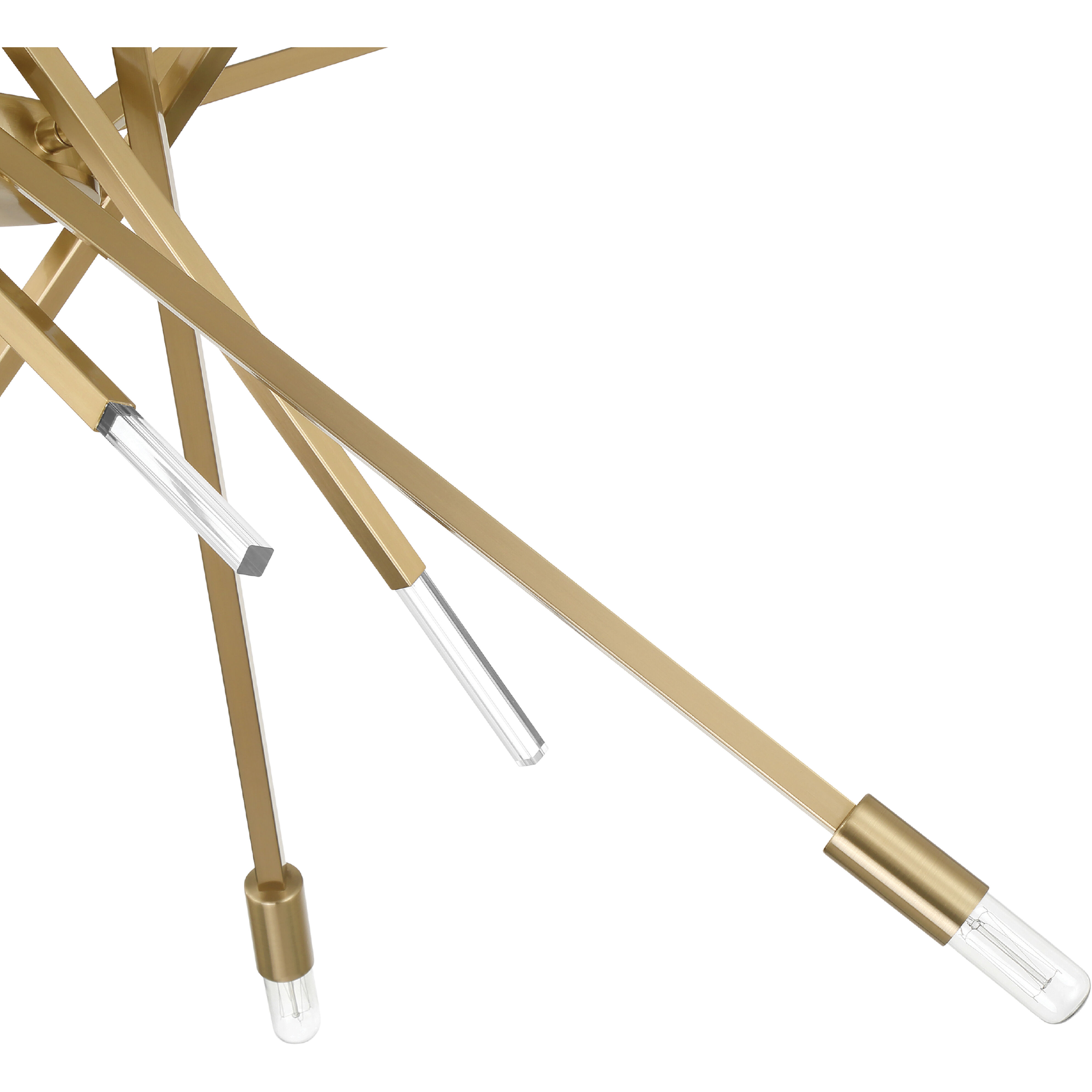 Vicontessa 8 Light 35 inch Alturas Gold Chandelier Ceiling Light, Large