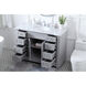 Wesley 48 X 21.5 X 35 inch Grey Vanity Sink Set in Gray