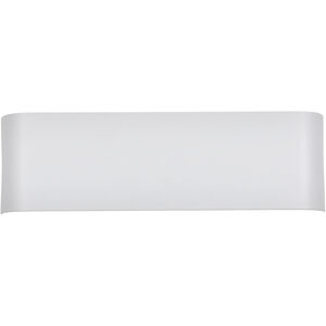 Plateau LED 6 inch White Outdoor Wall Sconce