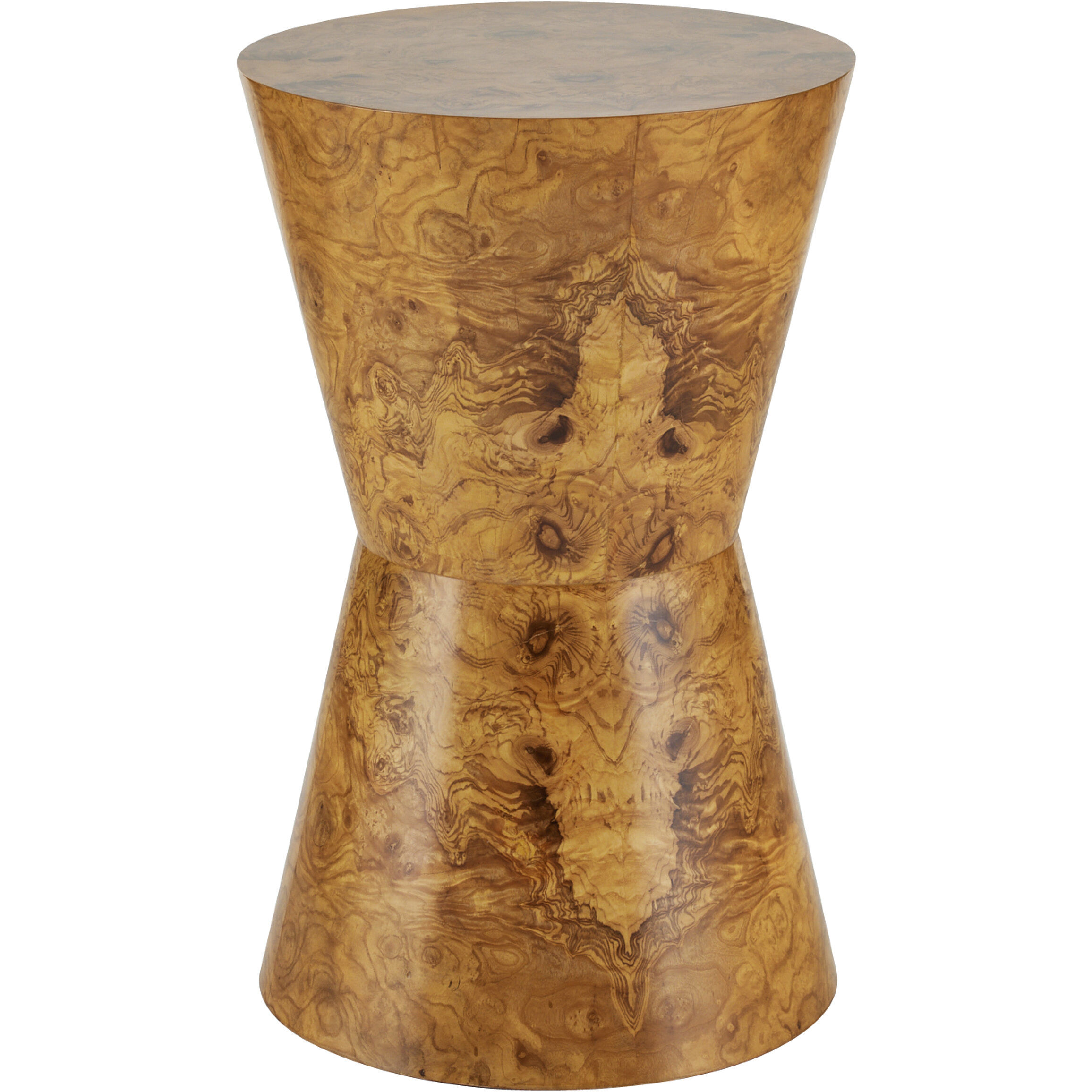 Costello 15.5 inch Blonde Burl Accent Table