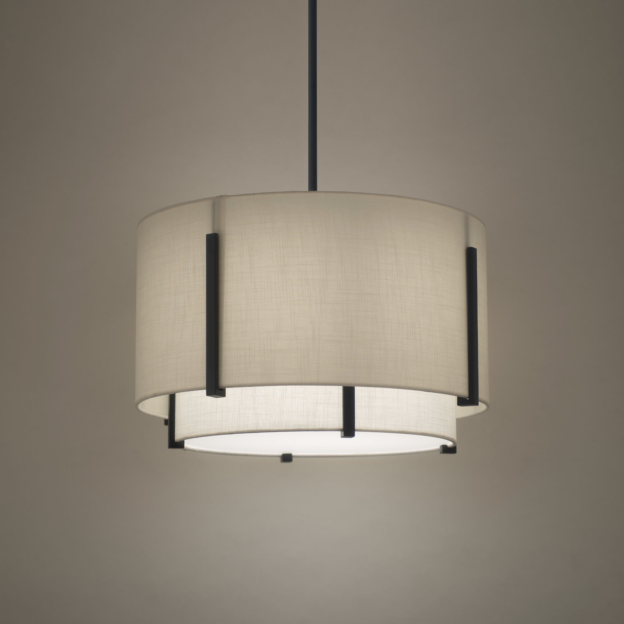 Strum LED 19.63 inch Black Pendant Ceiling Light, dweLED