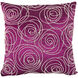 Faux Pearl Embellished 18 X 6.5 inch Fuchsia Pillow