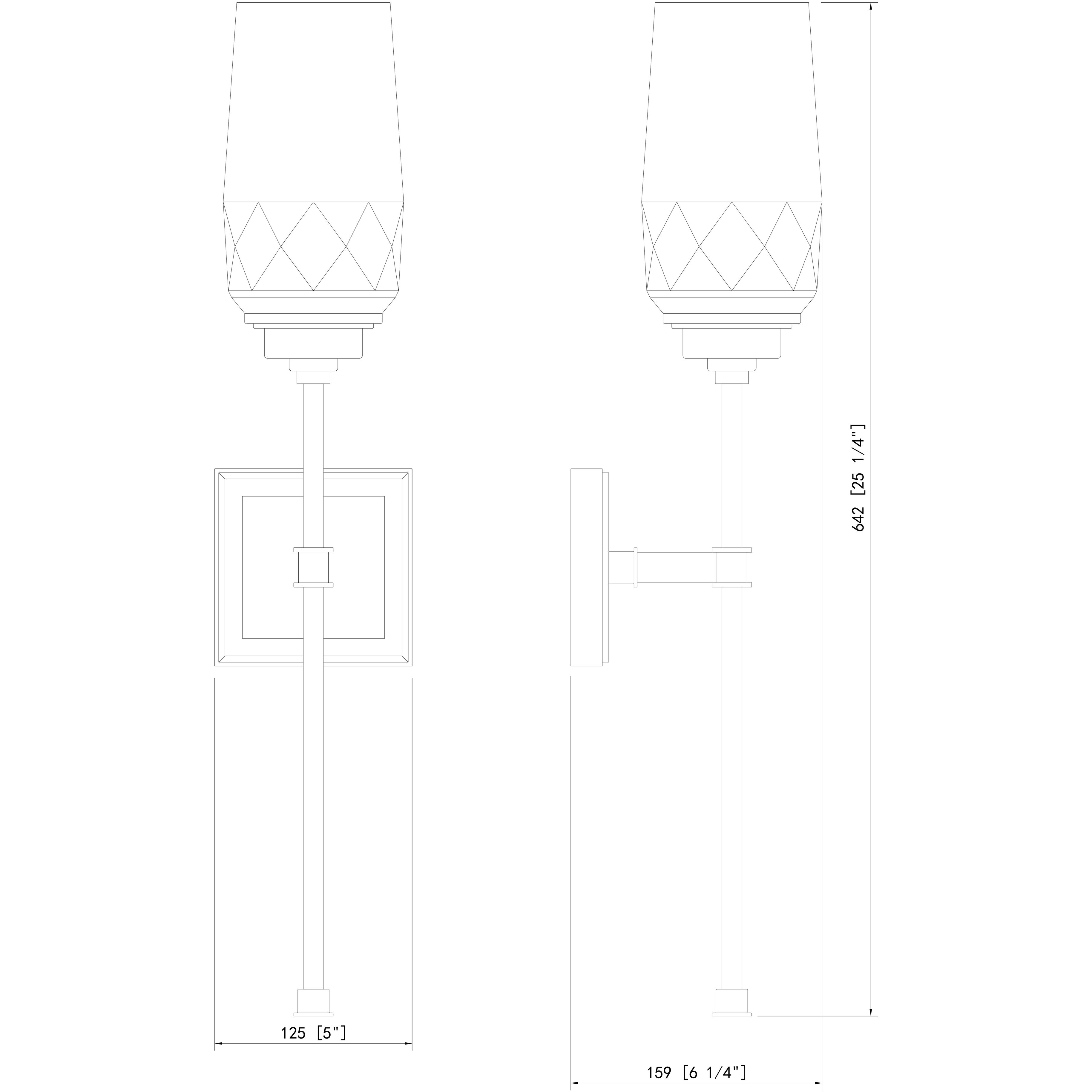 Cosmo Wall Sconce Wall Light in Polished Nickel