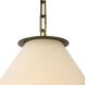 Lisa McDennon Linden 3 Light 24 inch Textured Heritage Brass Chandelier Ceiling Light