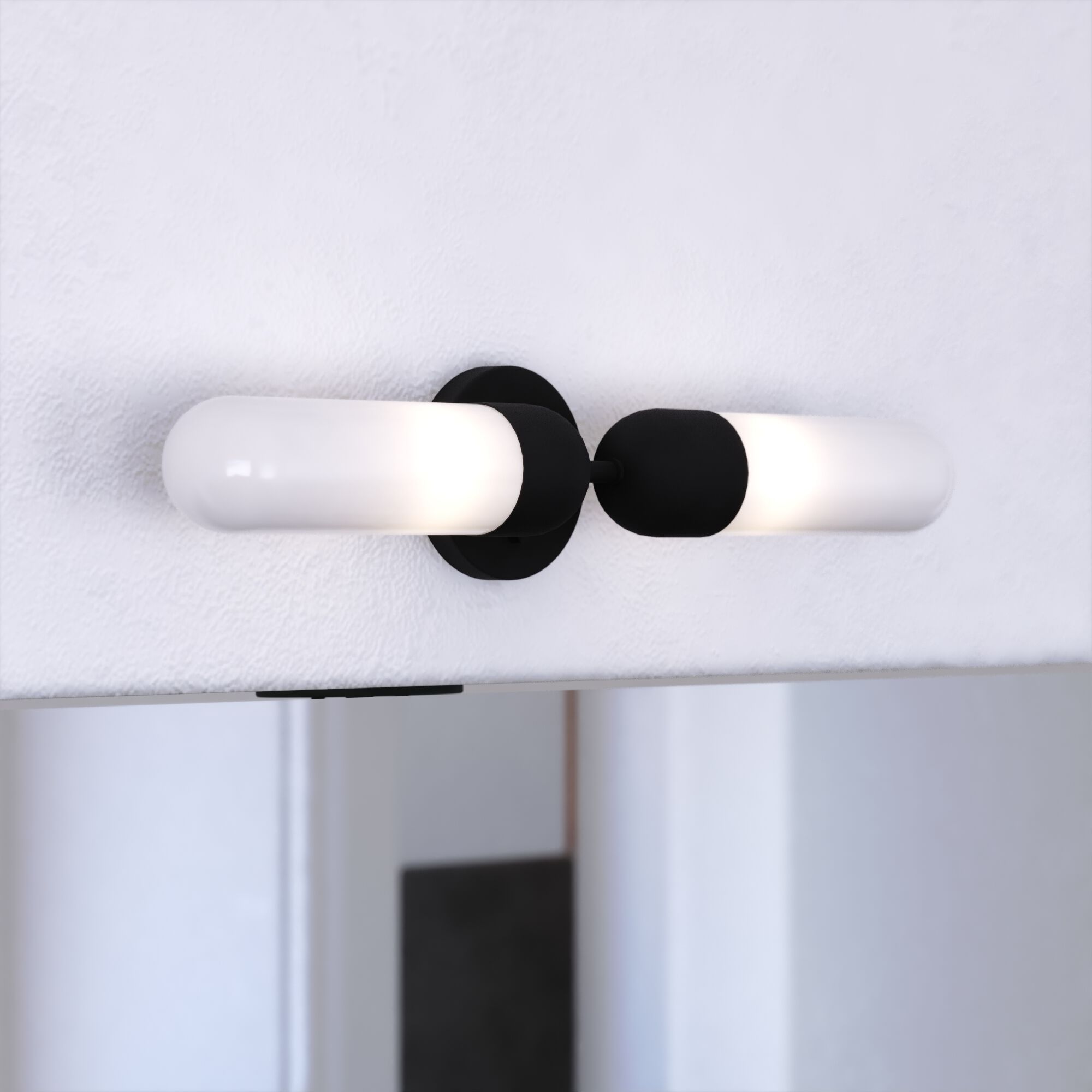 Thalia LED 24.75 inch Matte Black Bathroom Light Wall Light
