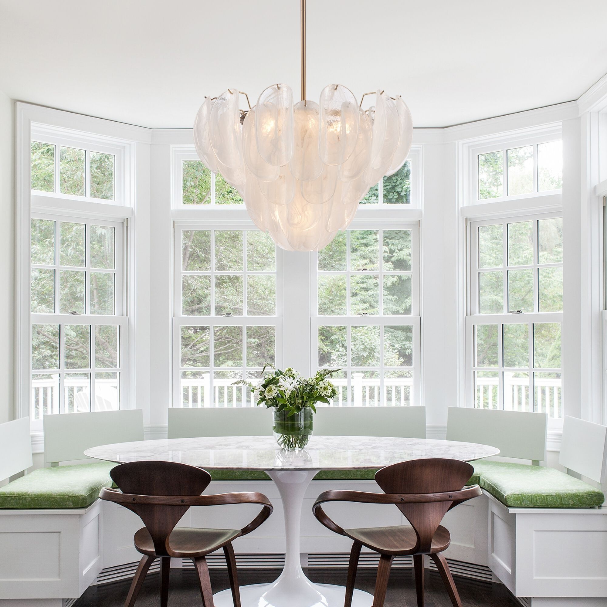 Chateau 7 Light 26 inch Satin Brass Pendant Ceiling Light