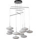 Clouds 10 Light 41.7 inch Vintage Platinum Mobile Pendant Ceiling Light