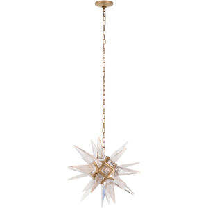 Vela 1 Light 20 inch Gold Pendant Ceiling Light