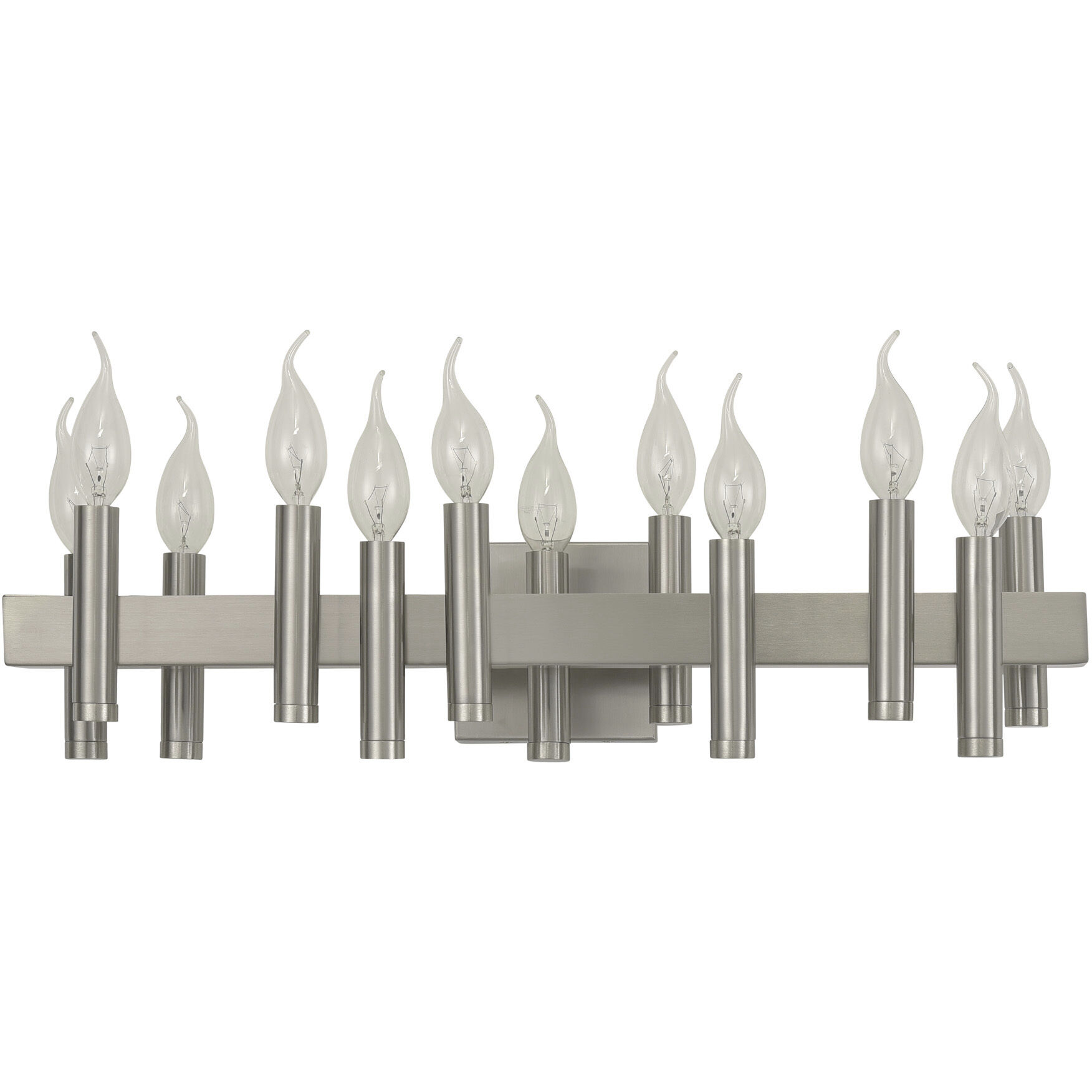 Collette 12 Light 24 inch Satin Nickel Bath Vanity Light Wall Light