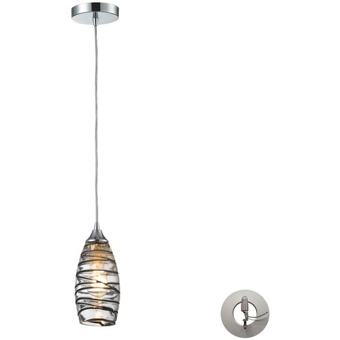 Twister 1 Light 5 inch Polished Chrome Multi Pendant Ceiling Light, Configurable