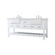 Clement 72 X 22 X 34 inch White Bathroom Vanity Cabinet