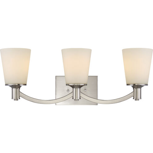 Laguna 3 Light 24 inch Brushed Nickel Vanity Light Wall Light