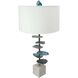 Agate 29.5 inch 40 watt Blue/White Table Lamp Portable Light