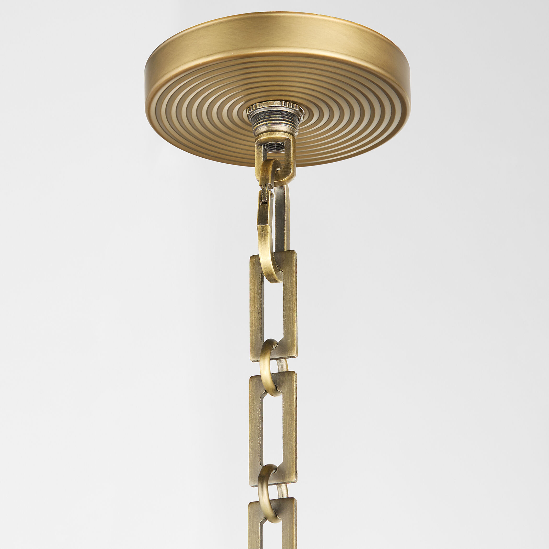 Belinder 6 Light 30 inch Non-Lacquered Brass Pendant Ceiling Light