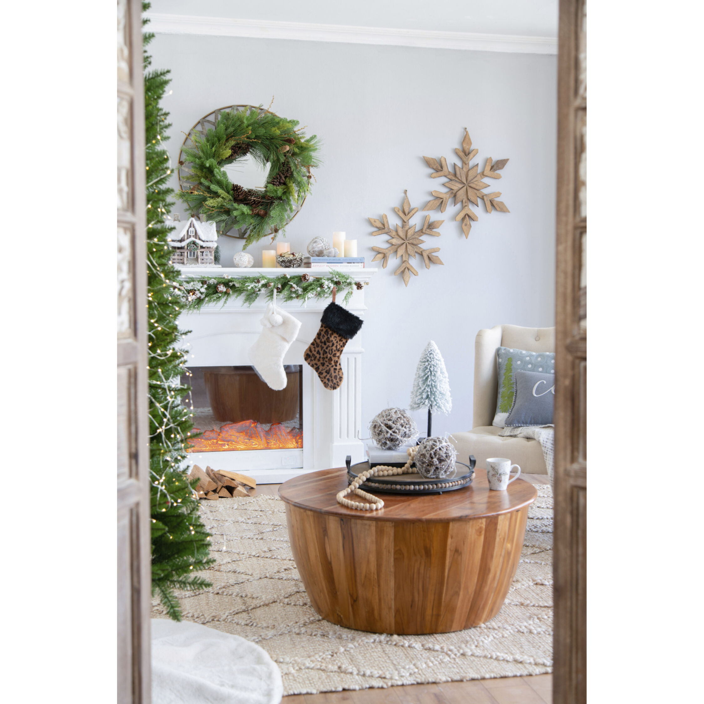 Anita White and Black Holiday Décor