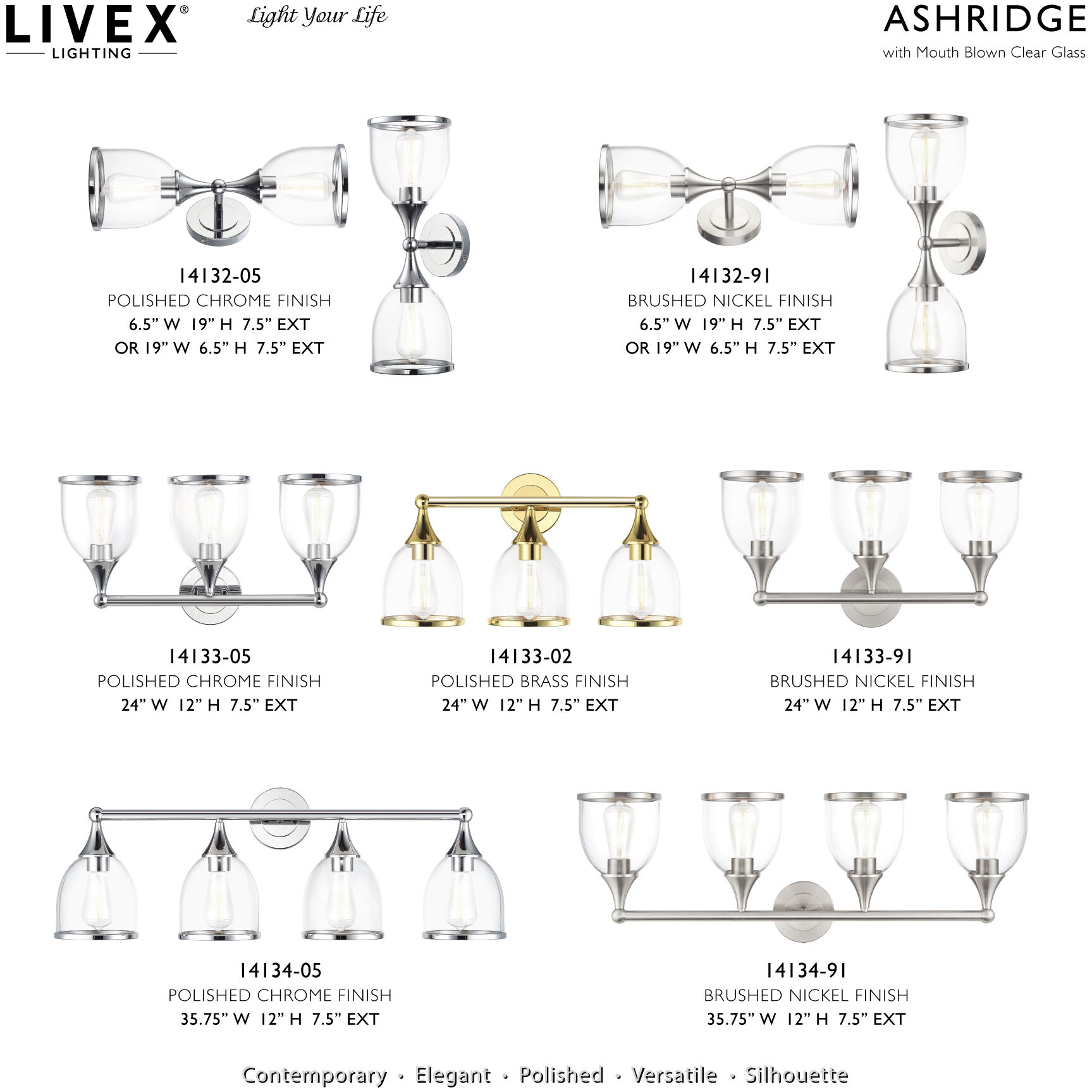Ashridge 3 Light 24 inch Polished Brass Vanity Wall Sconce Wall Light