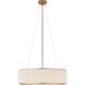 Ian K. Fowler Palati 4 Light 28 inch Hand-Rubbed Antique Brass Hanging Shade Ceiling Light, Large