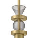 Prim 1 Light 5.25 inch Lacquered Brass Convertible Pendant Ceiling Light