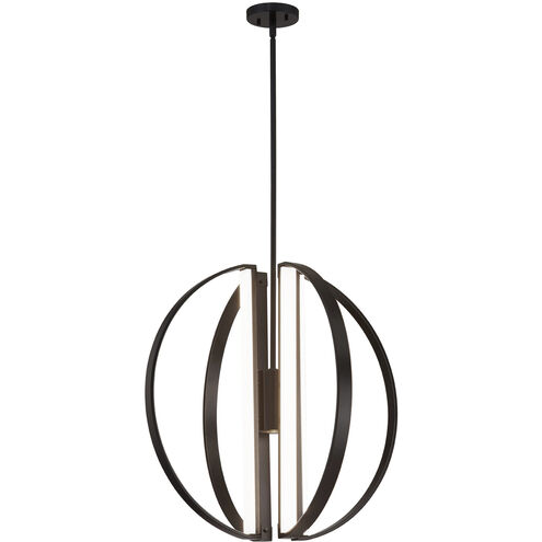 Liv LED 24 inch Matte Black Chandelier Ceiling Light