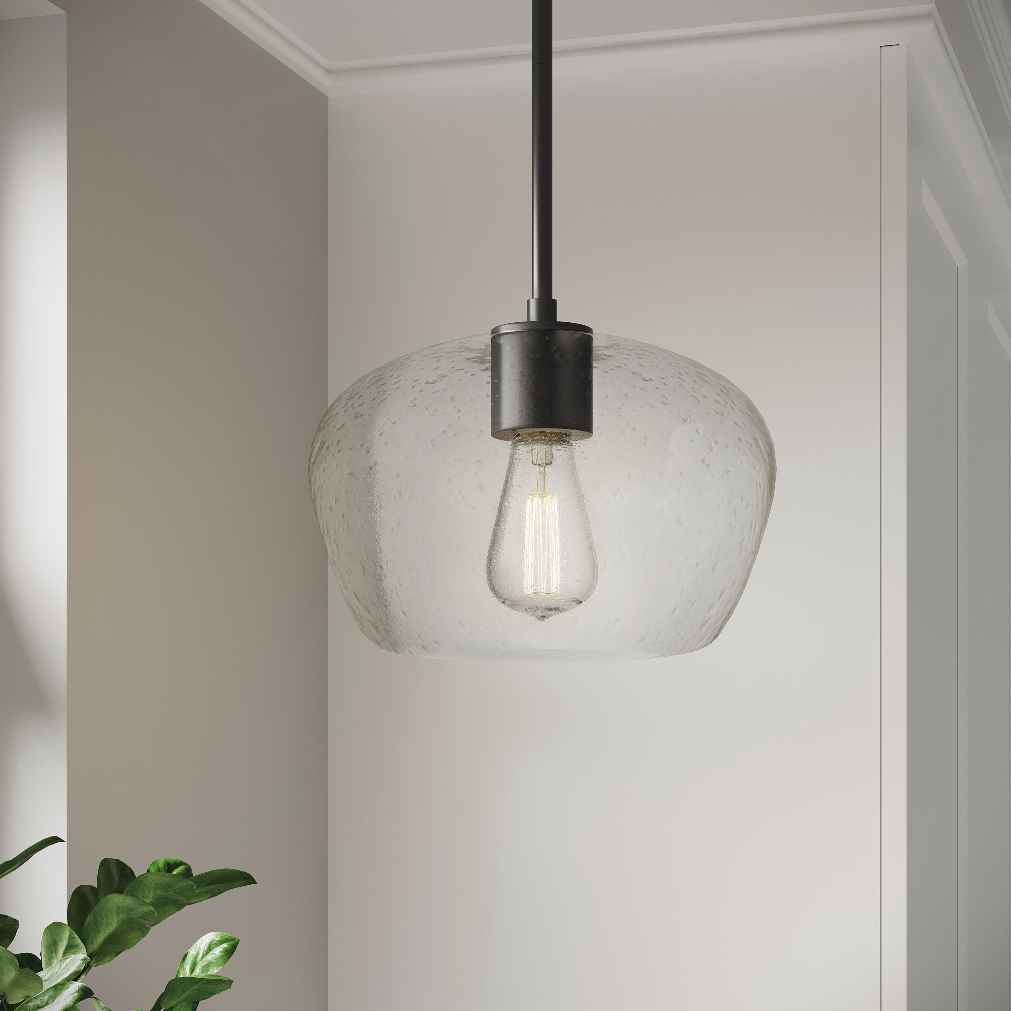 Pomari 1 Light 9.75 inch Matte Black Pendant Ceiling Light