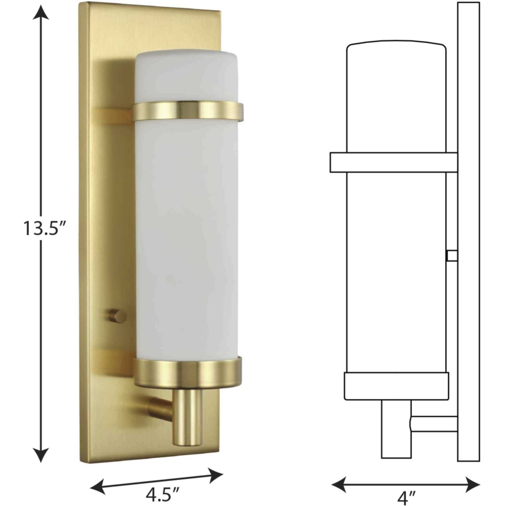 Hartwick 1 Light 5 inch Satin Brass ADA Wall Sconce Wall Light
