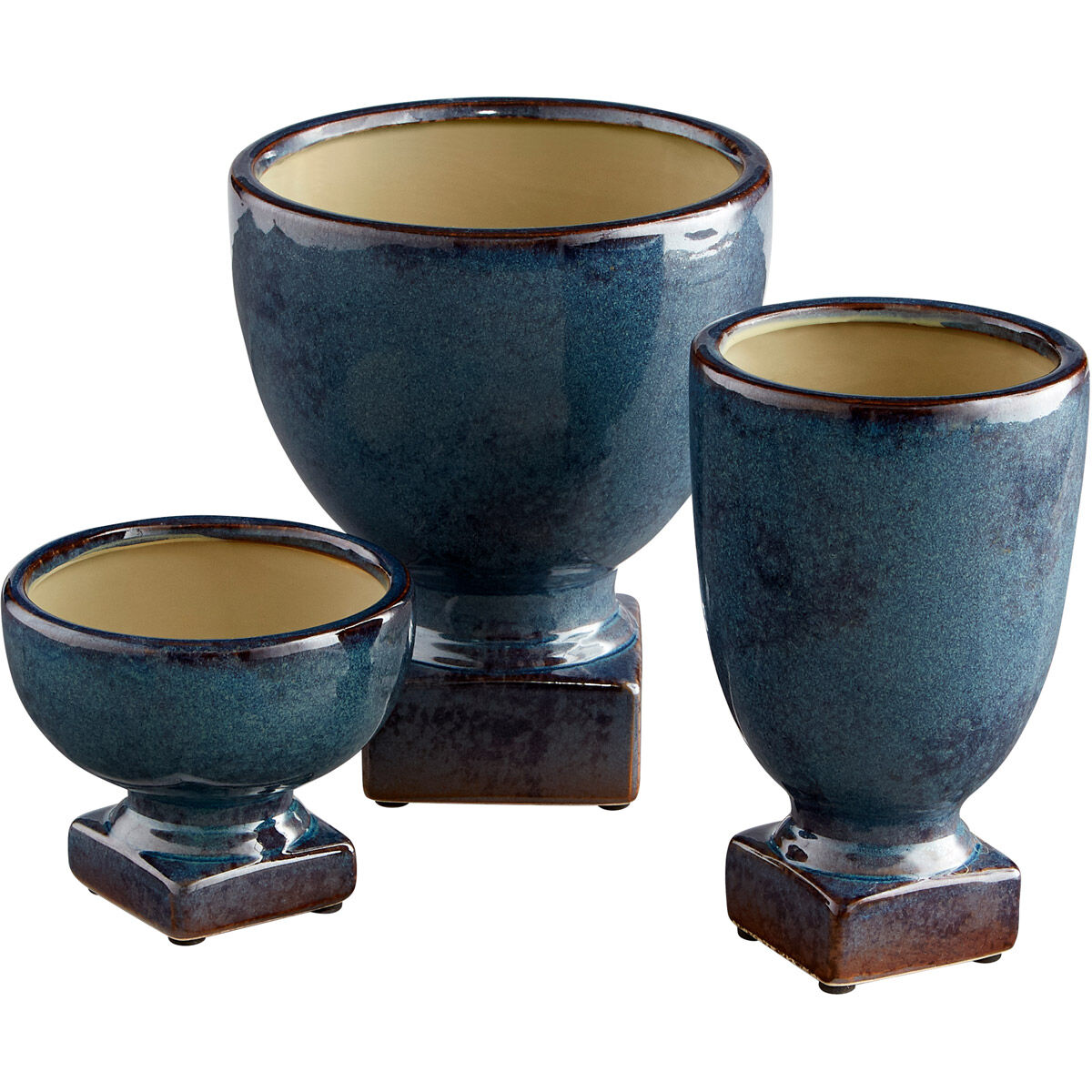 Big Sky Blue Glaze Planter, Small