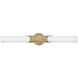 Grace LED 5 inch Textured Heritage Brass Bath Light Wall Light