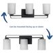 League 3 Light 23 inch Matte Black Bath Vanity Wall Light 