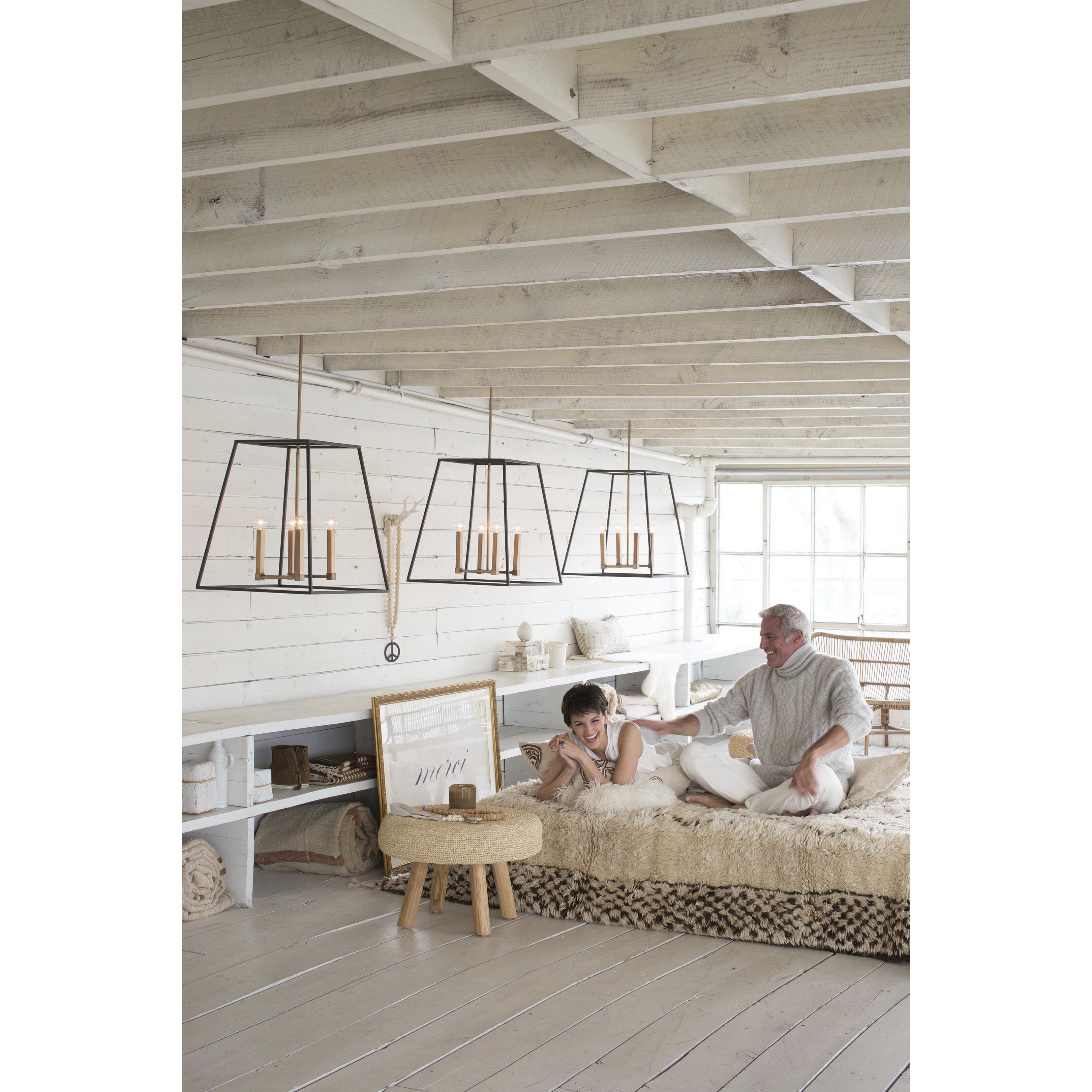 Fulton 1 Light 10 inch Bronze with Heirloom Brass Indoor Pendant Ceiling Light, Large