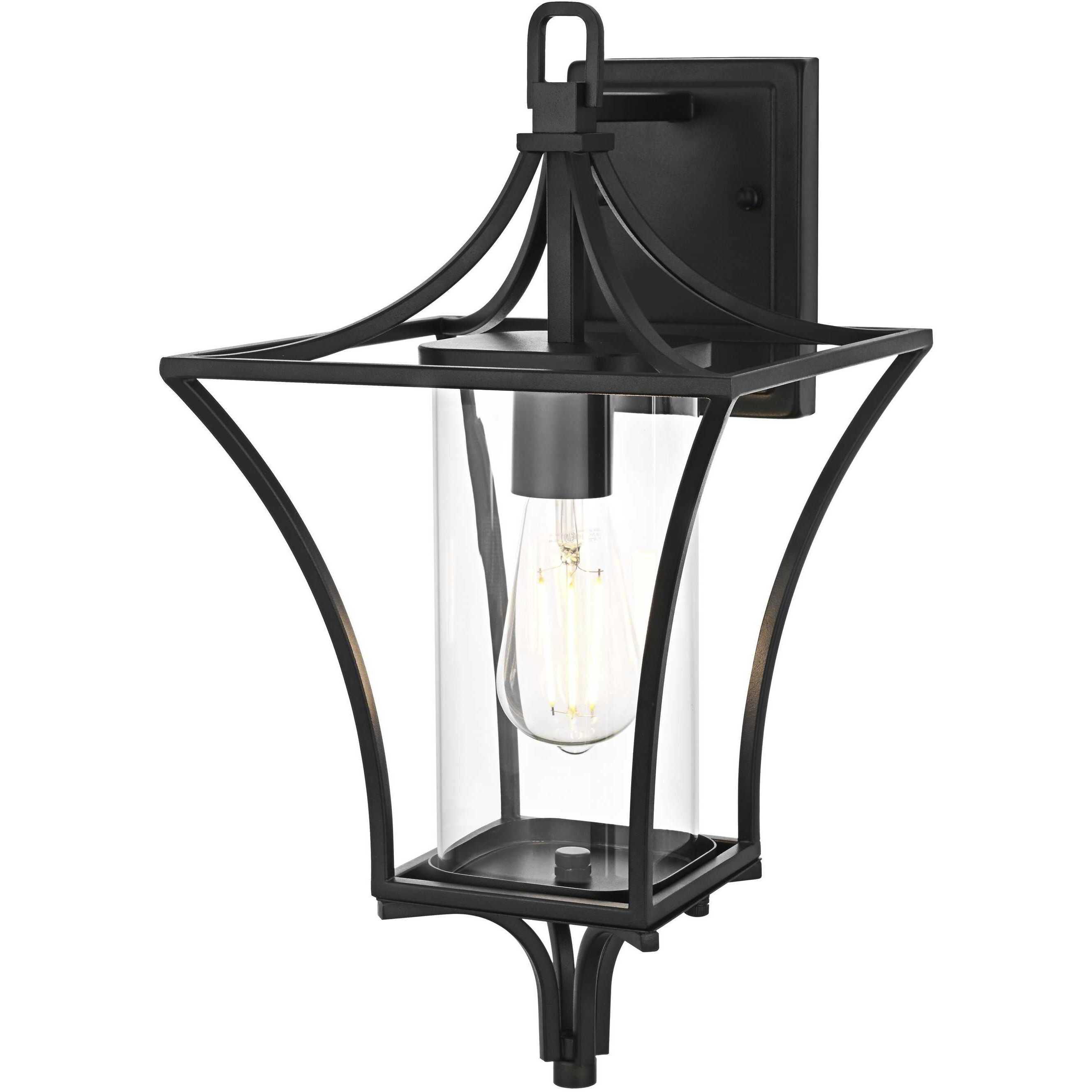 Belgrade 1 Light 18.5 inch Black Outdoor Wall Sconce