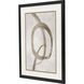 Twisting Paths / Winding Paths Metallic and Neutral Framed Art