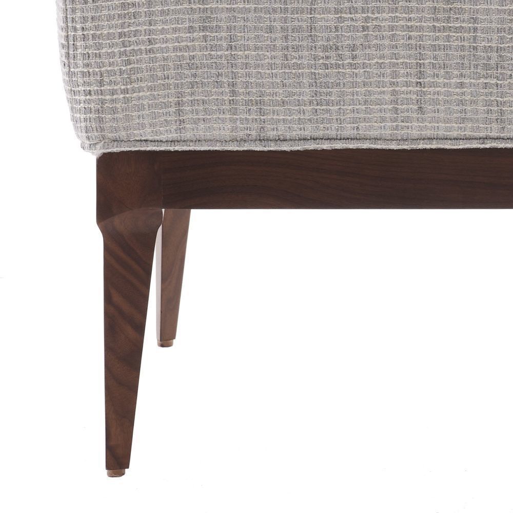 Laurette 18 inch Moonlight Grid Ottoman