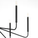 Providence 6 Light 12.25 inch Matte Black Chandelier Ceiling Light