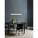 io LED 39.37 inch Polished Chrome Interior Pendant Light Ceiling Light