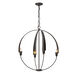 Cirque 4 Light 25.3 inch Oil Rubbed Bronze Chandelier Ceiling Light, Large