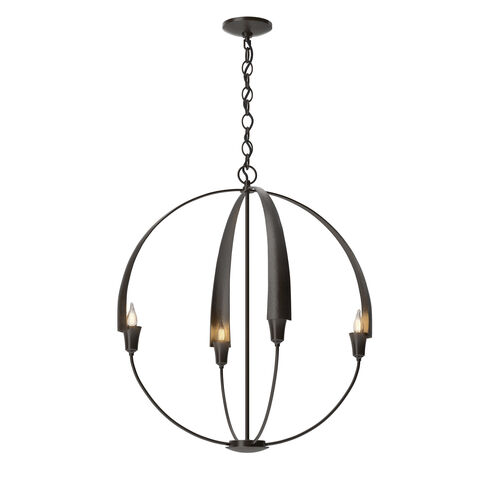 Cirque 4 Light 25.3 inch Oil Rubbed Bronze Chandelier Ceiling Light, Large