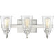 Neighborhood Grace 3 Light 21 inch Brushed Polished Nickel Vanity Light Wall Light, Neighborhood Collection